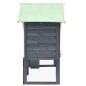 vidaXL Kaninchenstall Grau und Weiß 140x63x120 cm Tanne Massivholz vidaXL Kaninchenstall Grau und Weiß 140x63x120 cm Tanne Massivholz