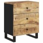 vidaXL Nachttisch 50x33x62 cm Massivholz Mango & Holzwerkstoff vidaXL Nachttisch 50x33x62 cm Massivholz Mango & Holzwerkstoff