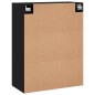 Wandschränke 2 Stk. Schwarz 69,5x34x90 cm Wandschränke 2 Stk. Schwarz 69,5x34x90 cm