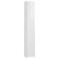 vidaXL Badschrank Hochglanz-Weiß 25x26,5x170 cm Holzwerkstoff vidaXL Badschrank Hochglanz-Weiß 25x26,5x170 cm Holzwerkstoff