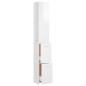 vidaXL Badschrank Hochglanz-Weiß 25x26,5x170 cm Holzwerkstoff vidaXL Badschrank Hochglanz-Weiß 25x26,5x170 cm Holzwerkstoff