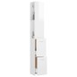 vidaXL Badschrank Hochglanz-Weiß 25x26,5x170 cm Holzwerkstoff vidaXL Badschrank Hochglanz-Weiß 25x26,5x170 cm Holzwerkstoff