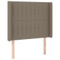 vidaXL Boxspringbett mit Matratze & LED Taupe 90x200 cm Stoff vidaXL Boxspringbett mit Matratze & LED Taupe 90x200 cm Stoff