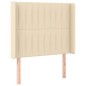 vidaXL Boxspringbett mit Matratze & LED Creme 90x190 cm Stoff vidaXL Boxspringbett mit Matratze & LED Creme 90x190 cm Stoff