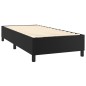 vidaXL Boxspringbett mit Matratze & LED Schwarz 90x200 cm Kunstleder vidaXL Boxspringbett mit Matratze & LED Schwarz 90x200 cm Kunstleder