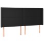 vidaXL Boxspringbett mit Matratze & LED Schwarz 180x200 cm Kunstleder vidaXL Boxspringbett mit Matratze & LED Schwarz 180x200 cm Kunstleder