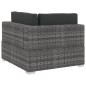 vidaXL 3-tlg. Garten-Sofagarnitur mit Auflagen Poly Rattan Grau vidaXL 3-tlg. Garten-Sofagarnitur mit Auflagen Poly Rattan Grau