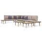 vidaXL 7-tlg. Garten-Lounge-Set mit Kissen Massivholz Akazie Braun vidaXL 7-tlg. Garten-Lounge-Set mit Kissen Massivholz Akazie Braun