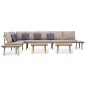 vidaXL 7-tlg. Garten-Lounge-Set mit Kissen Massivholz Akazie Braun vidaXL 7-tlg. Garten-Lounge-Set mit Kissen Massivholz Akazie Braun