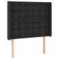 vidaXL Boxspringbett mit Matratze & LED Schwarz 90x190 cm Kunstleder vidaXL Boxspringbett mit Matratze & LED Schwarz 90x190 cm Kunstleder