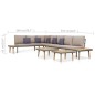 vidaXL 7-tlg. Garten-Lounge-Set mit Kissen Massivholz Akazie Braun vidaXL 7-tlg. Garten-Lounge-Set mit Kissen Massivholz Akazie Braun