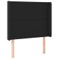 vidaXL Boxspringbett mit Matratze & LED Schwarz 90x190 cm Kunstleder vidaXL Boxspringbett mit Matratze & LED Schwarz 90x190 cm Kunstleder