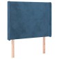 vidaXL Boxspringbett mit Matratze & LED Dunkelblau 100x200 cm Samt vidaXL Boxspringbett mit Matratze & LED Dunkelblau 100x200 cm Samt