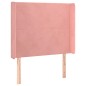 vidaXL Boxspringbett mit Matratze & LED Rosa 90x200 cm Samt vidaXL Boxspringbett mit Matratze & LED Rosa 90x200 cm Samt
