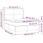 vidaXL Boxspringbett mit Matratze & LED Dunkelgrau 140x200 cm Samt vidaXL Boxspringbett mit Matratze & LED Dunkelgrau 140x200 cm Samt