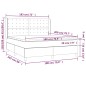 vidaXL Boxspringbett mit Matratze & LED Grau 180x200 cm Kunstleder vidaXL Boxspringbett mit Matratze & LED Grau 180x200 cm Kunstleder