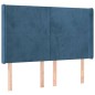 vidaXL Boxspringbett mit Matratze & LED Dunkelblau 140x200 cm Samt vidaXL Boxspringbett mit Matratze & LED Dunkelblau 140x200 cm Samt