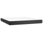 vidaXL Boxspringbett mit Matratze & LED Schwarz 160x200 cm Kunstleder vidaXL Boxspringbett mit Matratze & LED Schwarz 160x200 cm Kunstleder