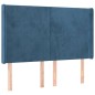 vidaXL Boxspringbett mit Matratze & LED Dunkelblau 140x190 cm Samt vidaXL Boxspringbett mit Matratze & LED Dunkelblau 140x190 cm Samt