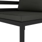 Modular-Sofa-Eckteil 1 Stk. mit Kissen Aluminium Anthrazit Modular-Sofa-Eckteil 1 Stk. mit Kissen Aluminium Anthrazit
