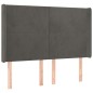 vidaXL Boxspringbett mit Matratze & LED Dunkelgrau 140x190 cm Samt vidaXL Boxspringbett mit Matratze & LED Dunkelgrau 140x190 cm Samt