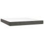 vidaXL Boxspringbett mit Matratze & LED Dunkelgrau 160x200 cm Samt vidaXL Boxspringbett mit Matratze & LED Dunkelgrau 160x200 cm Samt