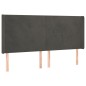 vidaXL Boxspringbett mit Matratze & LED Dunkelgrau 200x200 cm Samt vidaXL Boxspringbett mit Matratze & LED Dunkelgrau 200x200 cm Samt