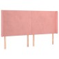 vidaXL Boxspringbett mit Matratze & LED Rosa 180x200 cm Samt vidaXL Boxspringbett mit Matratze & LED Rosa 180x200 cm Samt