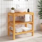 vidaXL Waschtisch mit 2 Ablagen 74x45x75 cm Massivholz vidaXL Waschtisch mit 2 Ablagen 74x45x75 cm Massivholz