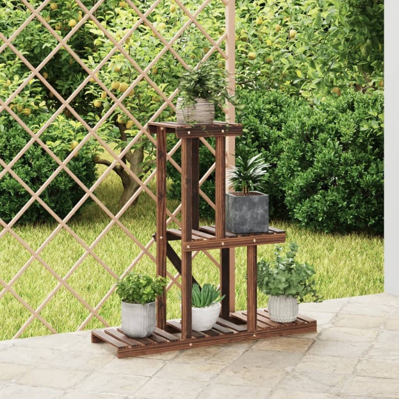 vidaXL Blumenständer 81x25x75,5 cm Massivholz Tanne vidaXL Blumenständer 81x25x75,5 cm Massivholz Tanne