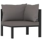 8-tlg. Garten-Lounge-Set mit Auflagen Poly Rattan Anthrazit 8-tlg. Garten-Lounge-Set mit Auflagen Poly Rattan Anthrazit
