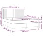 vidaXL Boxspringbett mit Matratze & LED Dunkelgrau 160x200 cm Samt vidaXL Boxspringbett mit Matratze & LED Dunkelgrau 160x200 cm Samt