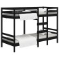vidaXL Etagenbett Schwarz 80x200 cm Massivholz Kiefer vidaXL Etagenbett Schwarz 80x200 cm Massivholz Kiefer