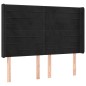 vidaXL Boxspringbett mit Matratze & LED Schwarz 140x200 cm Samt vidaXL Boxspringbett mit Matratze & LED Schwarz 140x200 cm Samt