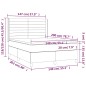 vidaXL Boxspringbett mit Matratze & LED Schwarz 140x200 cm Samt vidaXL Boxspringbett mit Matratze & LED Schwarz 140x200 cm Samt