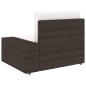 Modulares Sofa-Eckteil mit Armlehne (links) Poly Rattan Braun Modulares Sofa-Eckteil mit Armlehne (links) Poly Rattan Braun