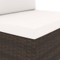 Modulares Sofa-Eckteil mit Armlehne (links) Poly Rattan Braun Modulares Sofa-Eckteil mit Armlehne (links) Poly Rattan Braun