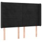 vidaXL Boxspringbett mit Matratze & LED Schwarz 140x190 cm Samt vidaXL Boxspringbett mit Matratze & LED Schwarz 140x190 cm Samt