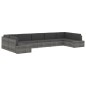 Modulares Sofa-Eckteil mit Armlehne (links) Poly Rattan Braun Modulares Sofa-Eckteil mit Armlehne (links) Poly Rattan Braun