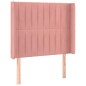 vidaXL Boxspringbett mit Matratze & LED Rosa 80x200 cm Samt vidaXL Boxspringbett mit Matratze & LED Rosa 80x200 cm Samt