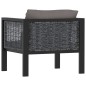 Sofa-Element mit Kissen Poly Rattan Anthrazit Sofa-Element mit Kissen Poly Rattan Anthrazit