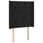 vidaXL Boxspringbett mit Matratze & LED Schwarz 80x200 cm Samt vidaXL Boxspringbett mit Matratze & LED Schwarz 80x200 cm Samt