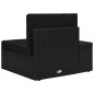 Modulares Sofa-Eckteil mit Armlehne (rechts) Poly Rattan Schwarz Modulares Sofa-Eckteil mit Armlehne (rechts) Poly Rattan Schwarz