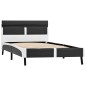 Bettgestell mit LED Grau Kunstleder 90×200 cm Bettgestell mit LED Grau Kunstleder 90×200 cm