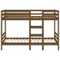 vidaXL Etagenbett Honigbraun 75x190 cm Massivholz Kiefer vidaXL Etagenbett Honigbraun 75x190 cm Massivholz Kiefer