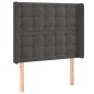 vidaXL Boxspringbett mit Matratze & LED Dunkelgrau 90x190 cm Samt vidaXL Boxspringbett mit Matratze & LED Dunkelgrau 90x190 cm Samt