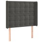 vidaXL Boxspringbett mit Matratze & LED Dunkelgrau 80x200 cm Samt vidaXL Boxspringbett mit Matratze & LED Dunkelgrau 80x200 cm Samt