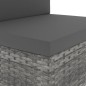 vidaXL Modulares 2-Sitzer-Sofa Poly Rattan Grau vidaXL Modulares 2-Sitzer-Sofa Poly Rattan Grau
