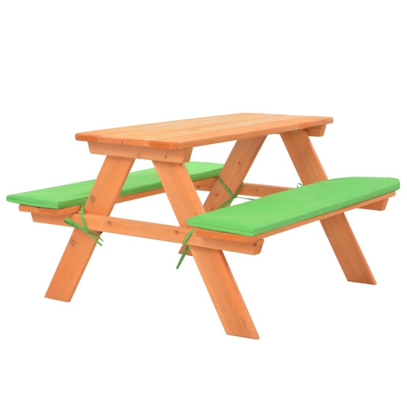 Kinder-Picknicktisch mit Bänken 89×79×50 cm Massivholz Tanne Kinder-Picknicktisch mit Bänken 89×79×50 cm Massivholz Tanne