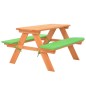 Kinder-Picknicktisch mit Bänken 89×79×50 cm Massivholz Tanne Kinder-Picknicktisch mit Bänken 89×79×50 cm Massivholz Tanne